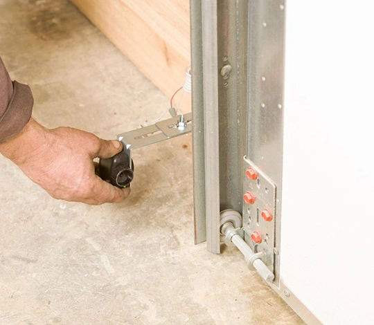 Precise sensor alignment for garage doors, enhancing safety and door functionality.